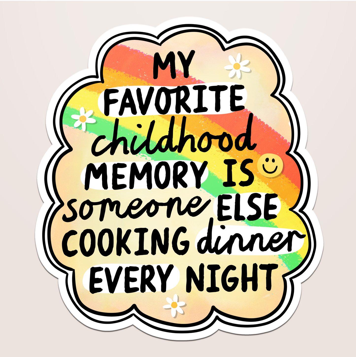 someone else cooking dinner