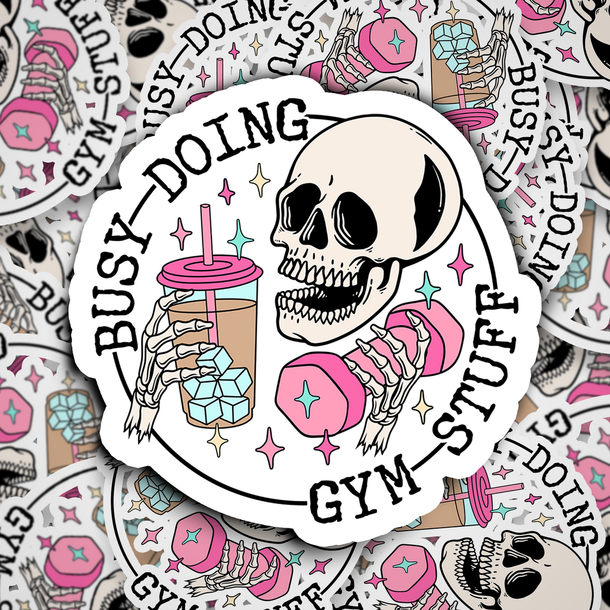 busy doing gym stuff