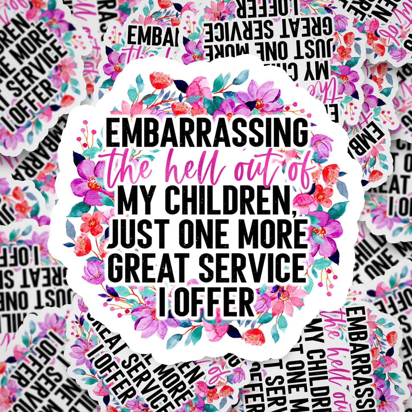 embarrassing my children