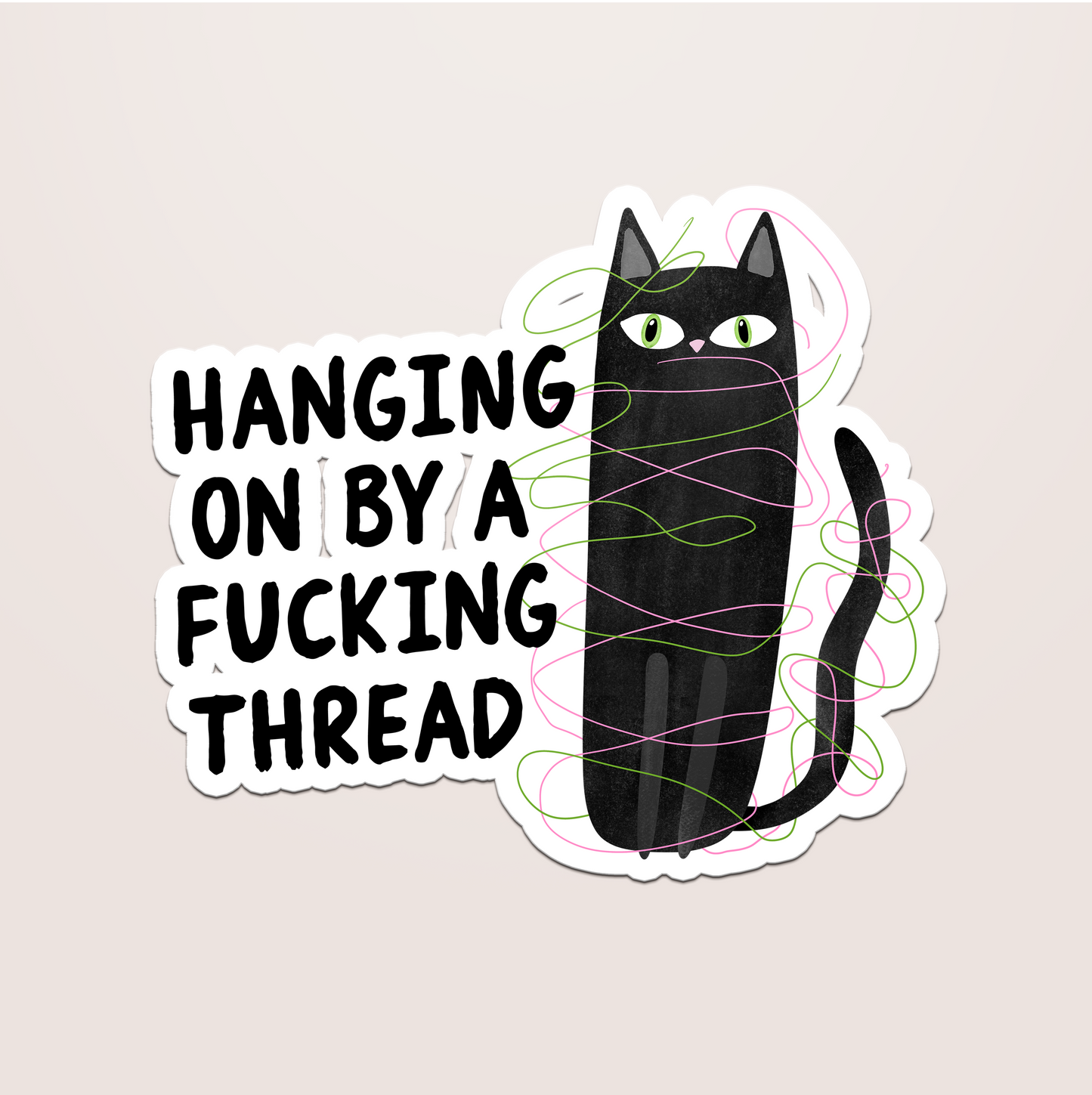 hanging on by a thread