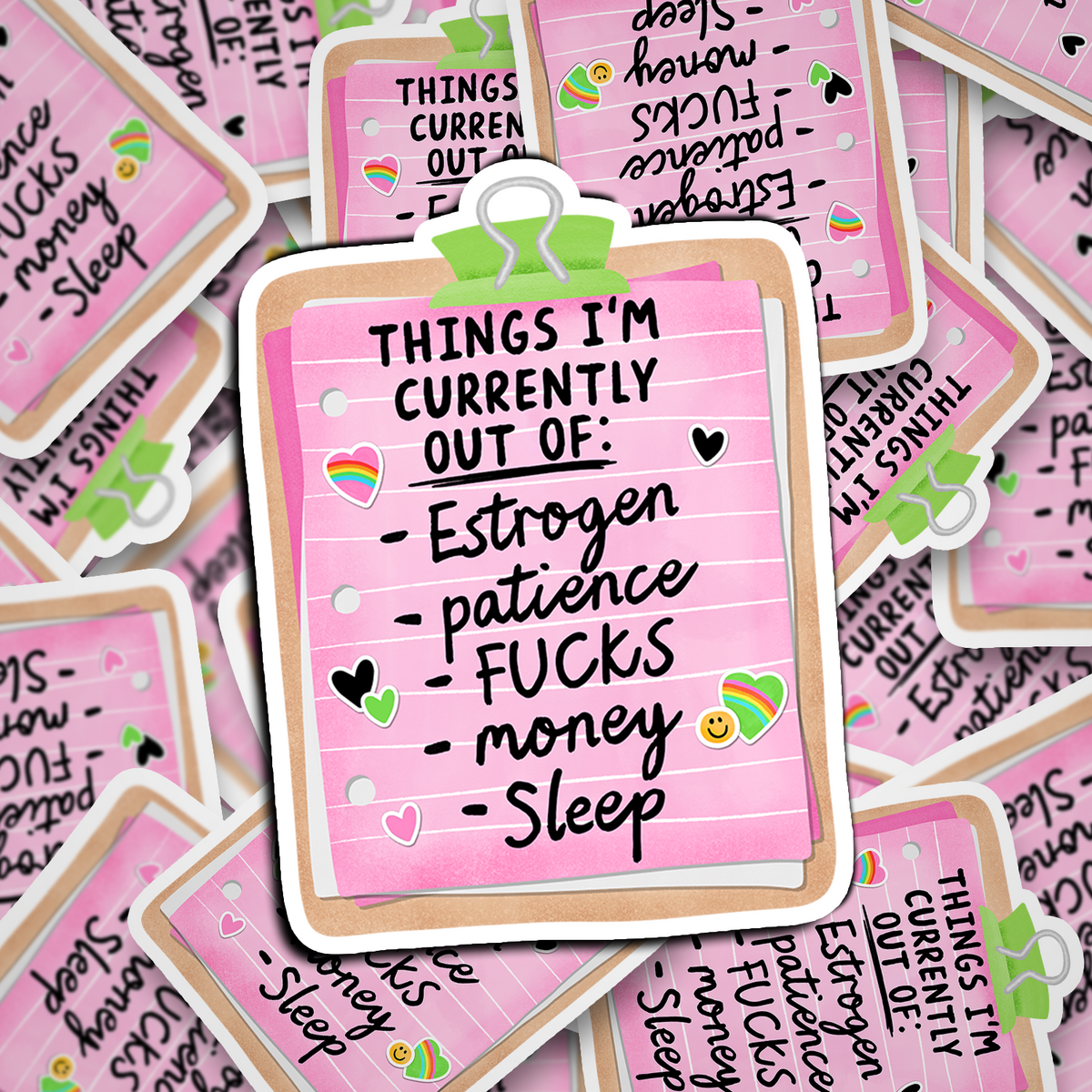 things i'm out of