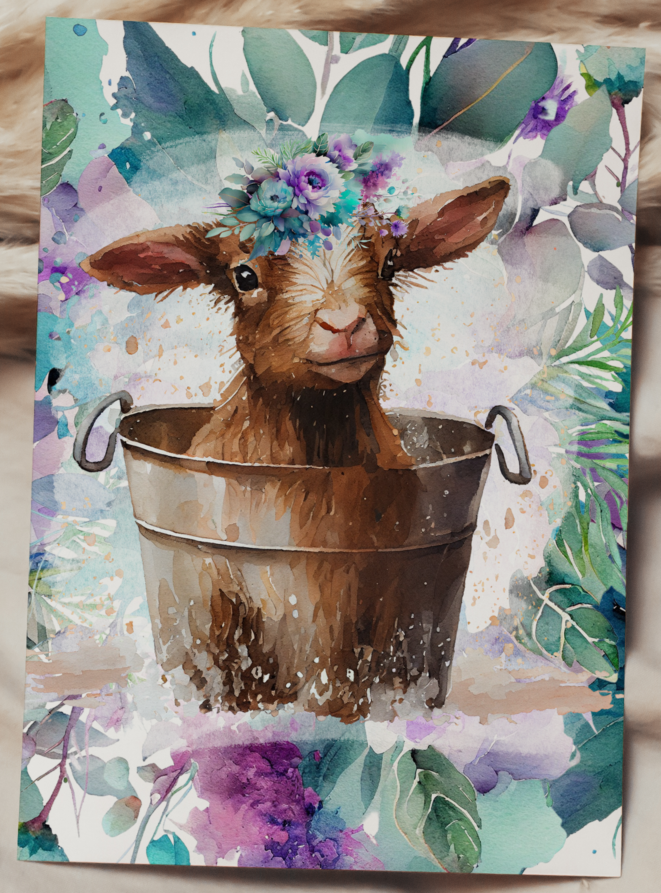Floral Goat