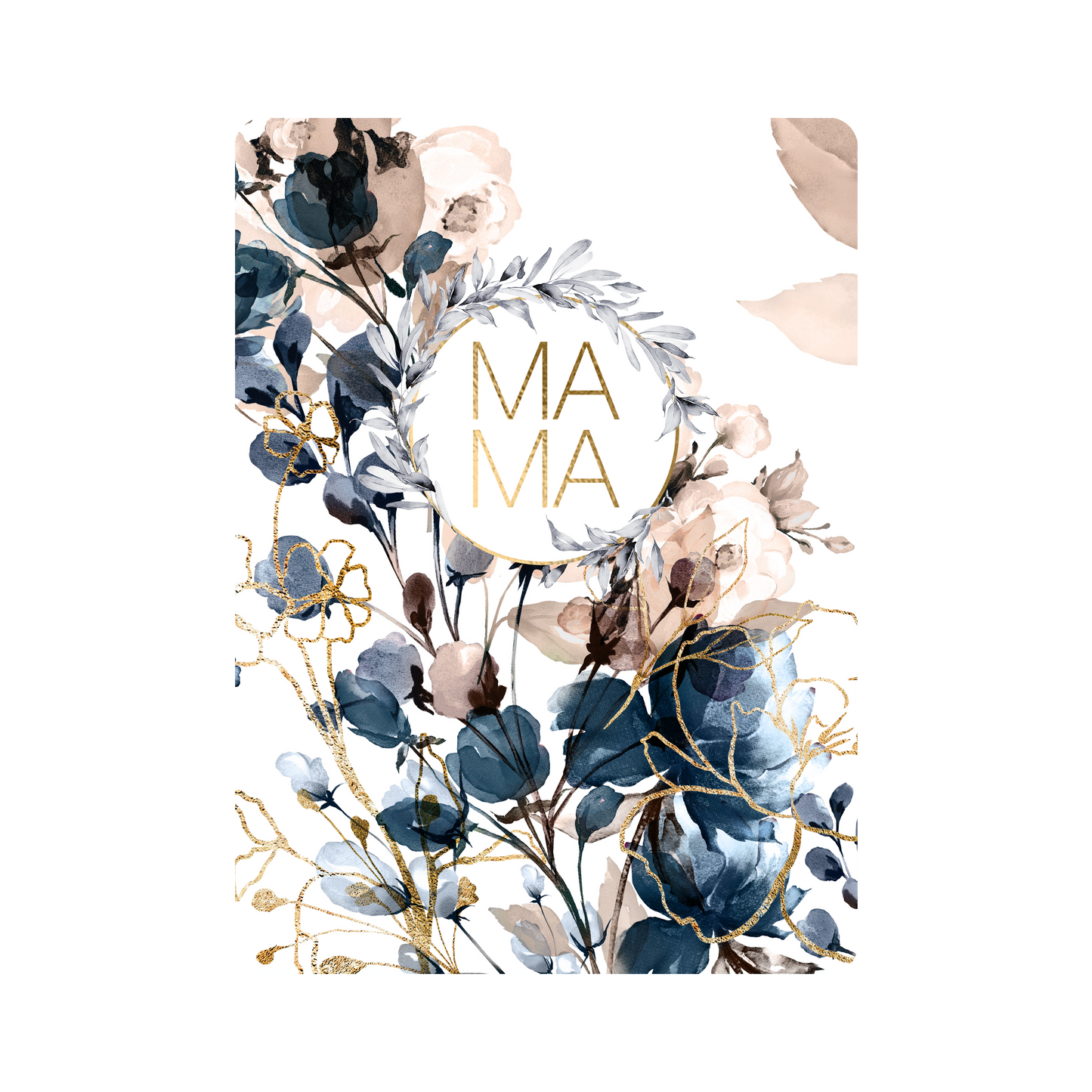 Blue Floral Mama