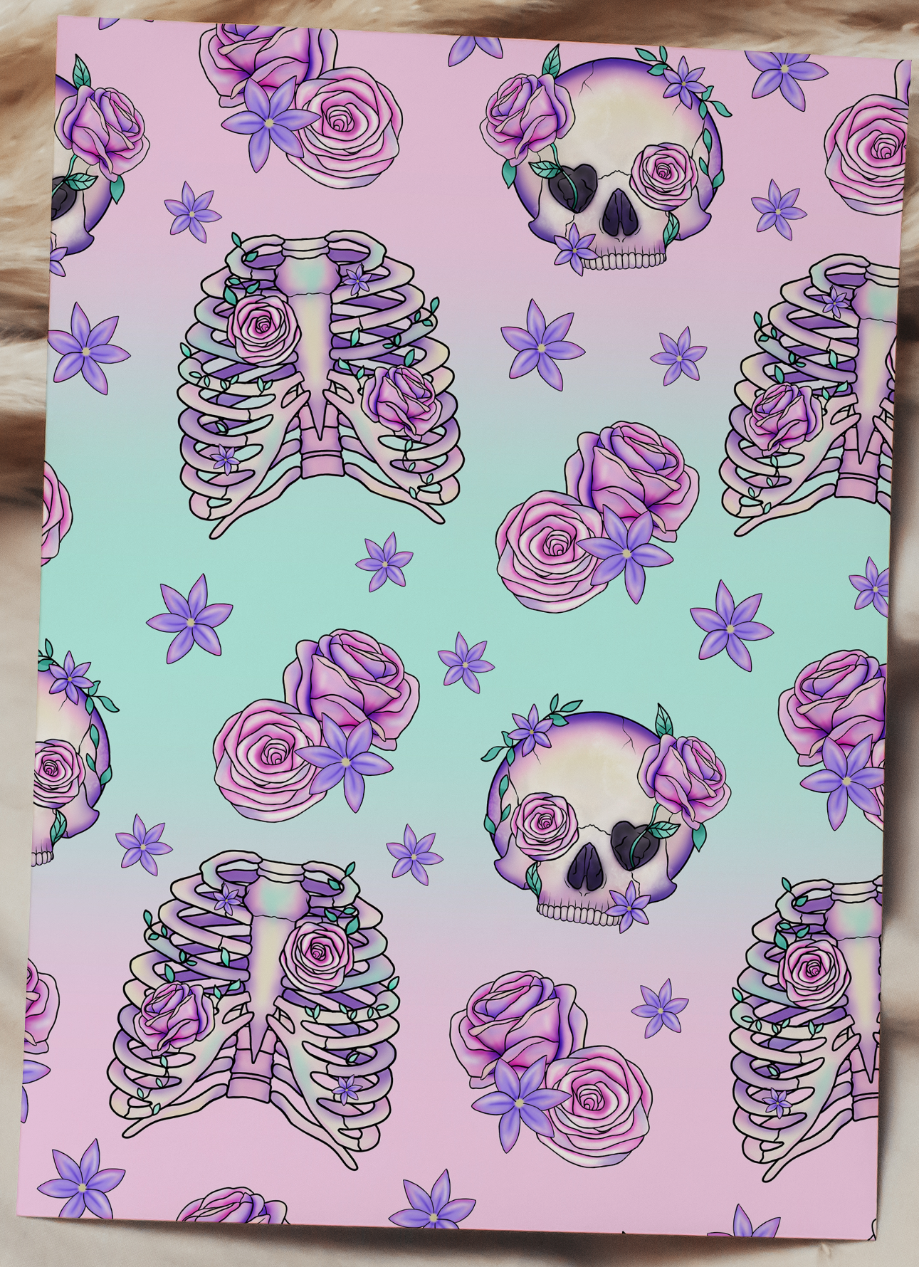 Pastel Pumpkins & Bats
