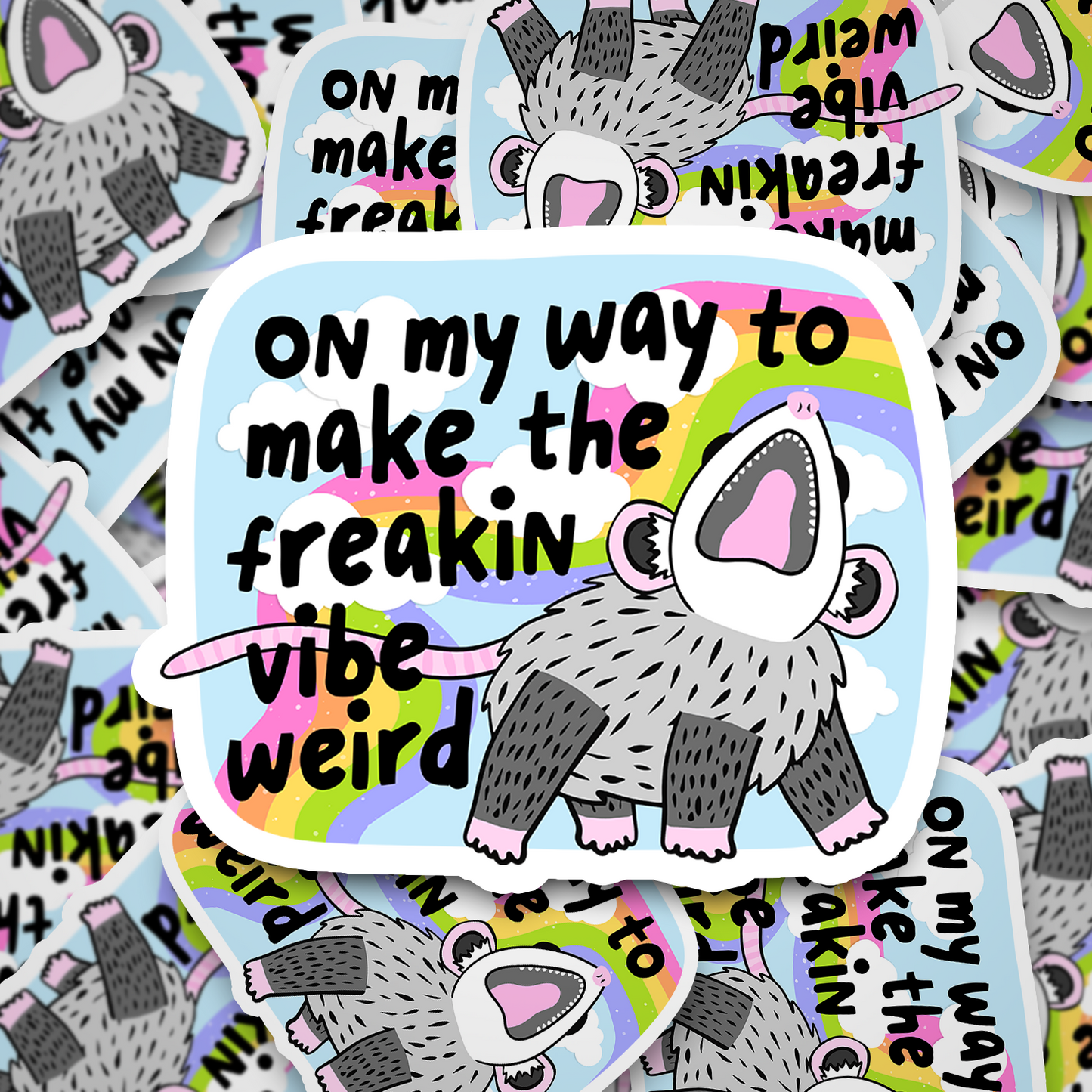 On my way to make the vibe weird