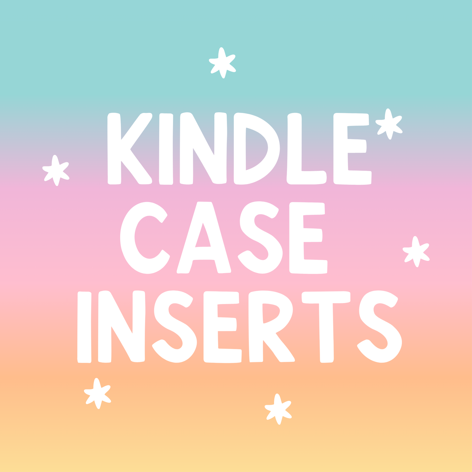 Kindle Clear Case Inserts