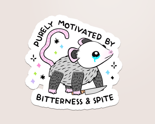 motivated by bitterness and spite