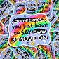 say eww and move on