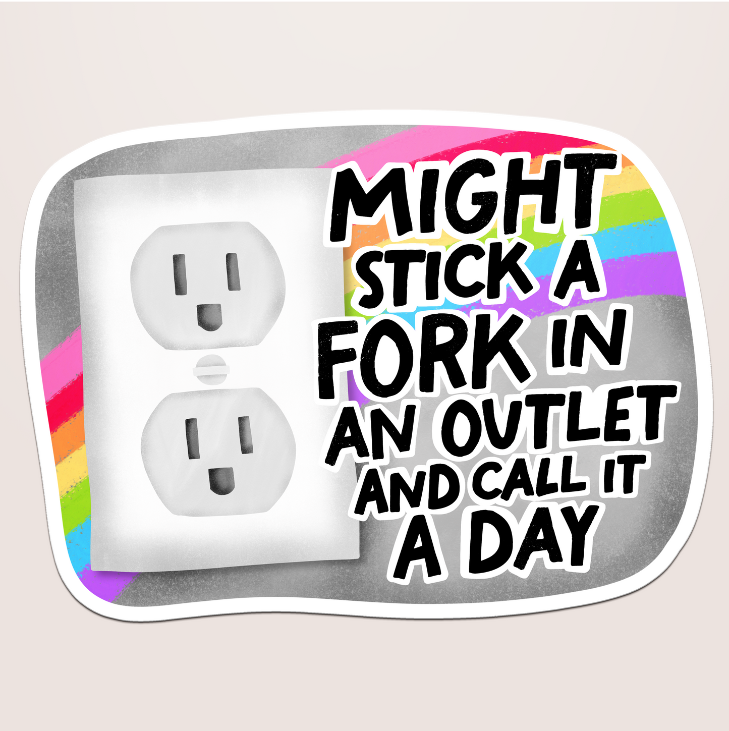 stick a fork in an outlet
