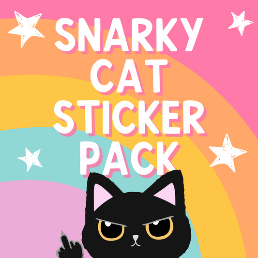 Snarky Cat Sticker Pack